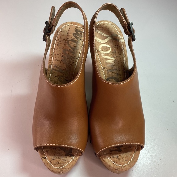 Sam Edelman Camilla Tan Wedge Sandals - Picture 3 of 10